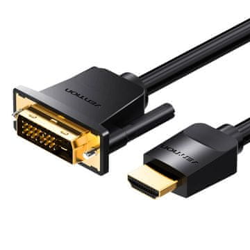 Vention HDMI kabel za DVI (24+1) Vention ABFBH 2 m, 4K 60 Hz/ 1080P 60 Hz (črn)