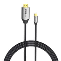 Vention USB-C kabel za HDMI 2.0 Vention CRBBF 1 m, 4K 60 Hz (črn)