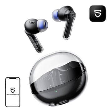 SoundPeats Slušalke TWS Soundpeats Clear (črne)