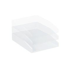 UNBRANDED Držalo za dokumente v bambus beli barvi 