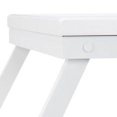 UNBRANDED Posteljni pladenj bambus bela 