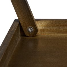 UNBRANDED Posteljni pladenj bambus temno rjav 
