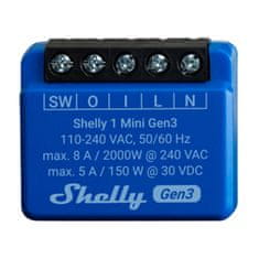 Shelly Krmilnik Shelly 1 Mini Gen3 WiFi/Bluetooth