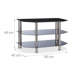 UNBRANDED TV mizica Black Glass 