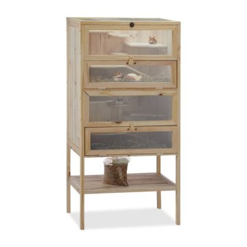 UNBRANDED Lesena kletka za hrčke