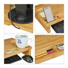 UNBRANDED Stojalo za monitor iz bambusa 