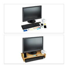 UNBRANDED Stojalo za monitor iz bambusa 