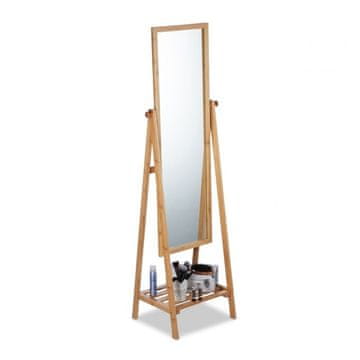 UNBRANDED Stoječe ogledalo iz bambusa