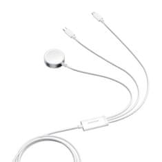 Joyroom Magnetni polnilnik za Apple Watch Joyroom S-IW008 lightning + USB-C 5W 1,2 m (bel)