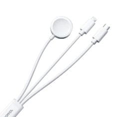 Joyroom Magnetni polnilnik za Apple Watch Joyroom S-IW008 lightning + USB-C 5W 1,2 m (bel)
