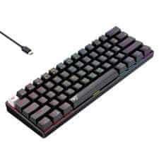 Havit Havit KB903L žična mehanska/igralna RGB tipkovnica (črna) (QWERTY)