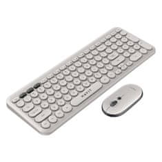 Havit Havit KB254GCM 2-v-1 brezžični igralni komplet: tipkovnica + miška (siva) (QWERTY)