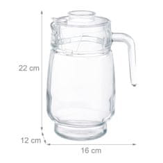 UNBRANDED Stekleni vrč s pokrovom 