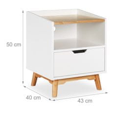 UNBRANDED Nočna omarica s predalom 