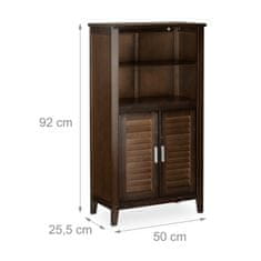 UNBRANDED Kopalniška omarica temno rjava LAMELLA 