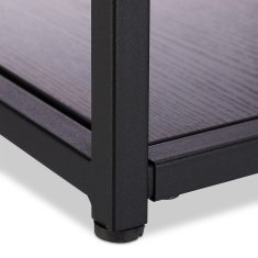 UNBRANDED Steklena stranska mizica z 2 diskoma 