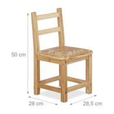 UNBRANDED Otroški stol RUSTICO narava 