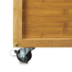 UNBRANDED Kopalniški regal voziček iz bambusa 