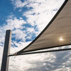 UNBRANDED Sončno jadro trikotno bež 