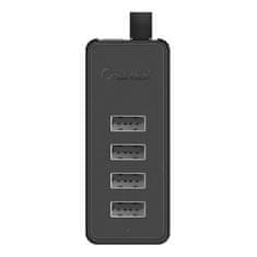 Orico Adapter Hub Orico W5P-30 USB do 4x USB 2.0 (črn)