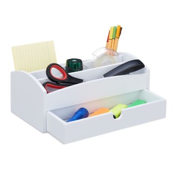 UNBRANDED Namizni organizator Bamboo White