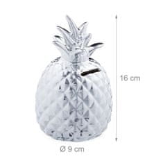 UNBRANDED Hranilnik Ananas v srebrni barvi 