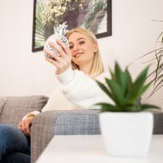 UNBRANDED Hranilnik Ananas v srebrni barvi 