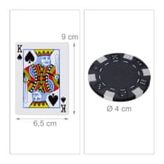 UNBRANDED Torba za poker s 300 žetoni 