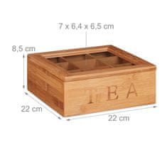 UNBRANDED Čaj iz bambusa z 9 predelki 