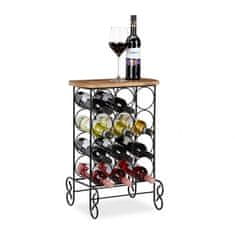 UNBRANDED Kovinsko stojalo za vino za 12 steklenic 