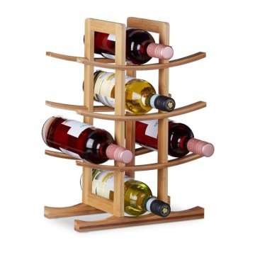 UNBRANDED Stojalo za vino za 12 steklenic