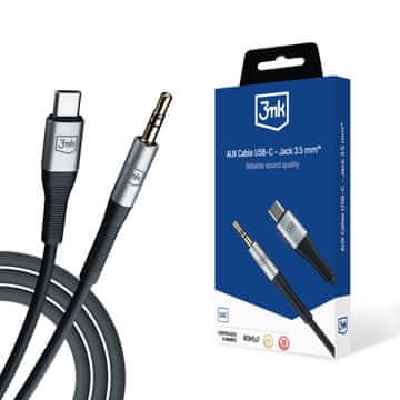 shumee Dodatki - 3mk AUX kabel USB-C - vtičnica 3,5 mm