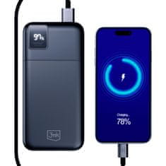 3MK Dodatki - 3mk PowerHouse 20.000mAh 22,5W USB 2A1C1M-črna