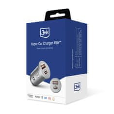 1 to 3 3MK HYPER CAR POLNILEC 45W ZA AVTO USB C ZA TELEFONE HITRO POLNJENJE