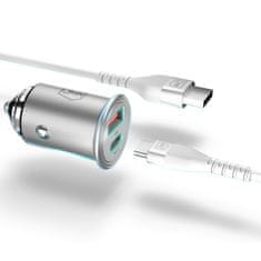 1 to 3 3MK HYPER CAR POLNILEC 45W ZA AVTO USB C ZA TELEFONE HITRO POLNJENJE