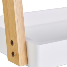 UNBRANDED Ogledalo iz bambusa s prostorom za shranjevanje 