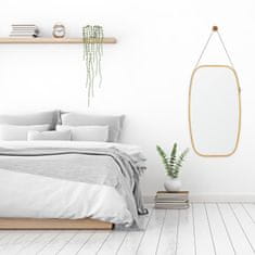 UNBRANDED Ovalno stensko ogledalo s trakom 