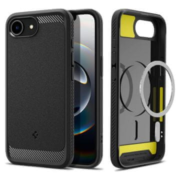 Spigen SPIGEN RUGGED ARMOR OVITEK ZA MAGSAFE ZA IPHONE 16E MAT ČRNA ZAŠČITA