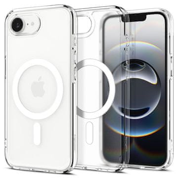 Spigen SPIGEN ULTRA HYBRID MAGSAFE OVITEK ZA IPHONE 16E, BELA
