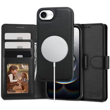 Tech-protect DENARNICA TECH-PROTECT MAGSAFE ZA IPHONE 16E MAT ČRNA