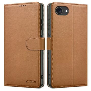 Tech-protect OVITEK DENARNICA TECH-PROTECT ZA IPHONE 16E USNJENI ŽEPKI RJAVI