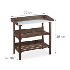 UNBRANDED Lesena miza za sajenje 