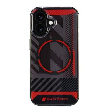 Audi Audi IML Sport MagSafe iPhone 16 6.1 črno/črno trdo ohišje AUS-IMLMIP16-RSQ/D2-BK