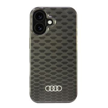 Audi Audi IML vzorec šivanja MagSafe iPhone 16 6.1 črno/črno trdo ohišje AU-IMLMIP16-Q5/D3-BK