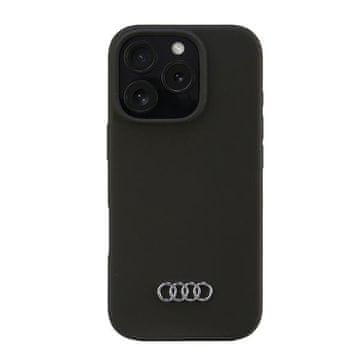 shumee Silikonski ovitek za iPhone 16 Pro Audi črne barve