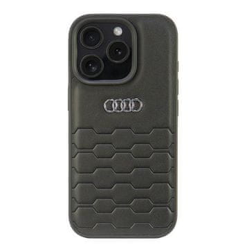 Audi Ovitek Audi iz sintetičnega usnja za iPhone 16 Pro 6.3 črn/črn trdi AU-TPUPCIP16P-GT/D2-BK