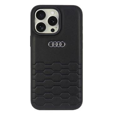 Audi Ovitek Audi iz sintetičnega usnja za iPhone 16 Pro Max 6.9 črne barve/črn trdi AU-TPUPCIP16PM-GT/D2-BK