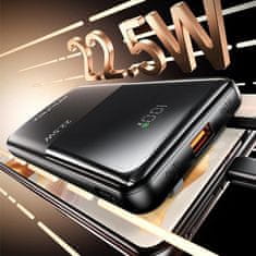 Awei AWEI PowerBank P76K 10000mAh 22,5W črna/črna digitalni zaslon