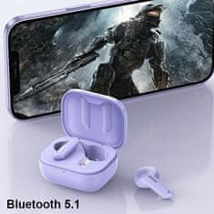 Awei SLUŠALKE AWEI BLUETOOTH 5.1 T36 TWS + PRIKLOPNA POSTAJA VIJOLIČNA/VIJOLIČNA