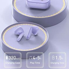 Awei SLUŠALKE AWEI BLUETOOTH 5.1 T36 TWS + PRIKLOPNA POSTAJA VIJOLIČNA/VIJOLIČNA